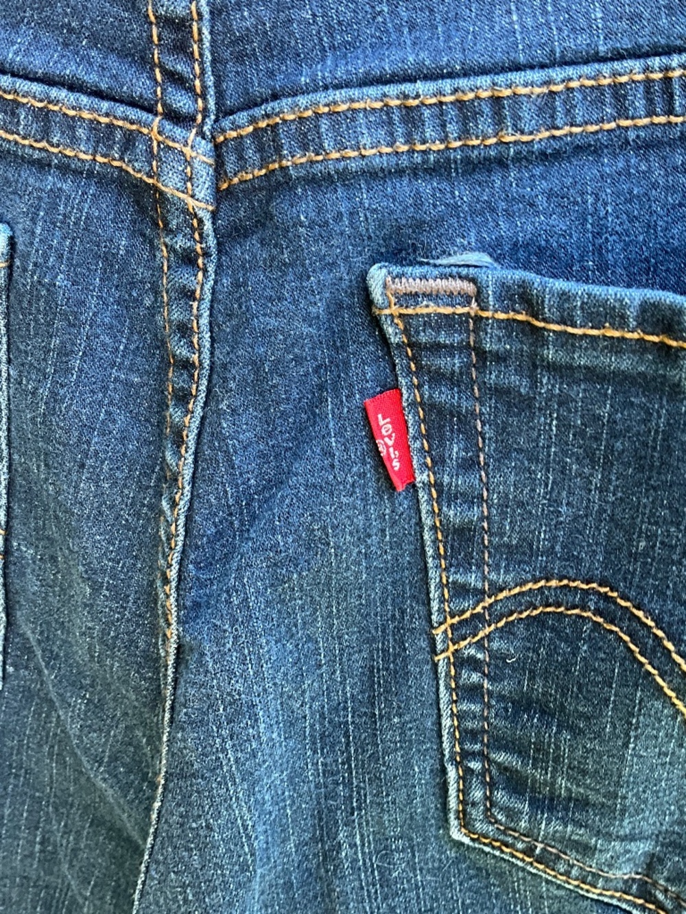 Levi’s •Y2K  Dark Wash Stretch Bootcut Jeans • 10 Long - Picture 9 of 11
